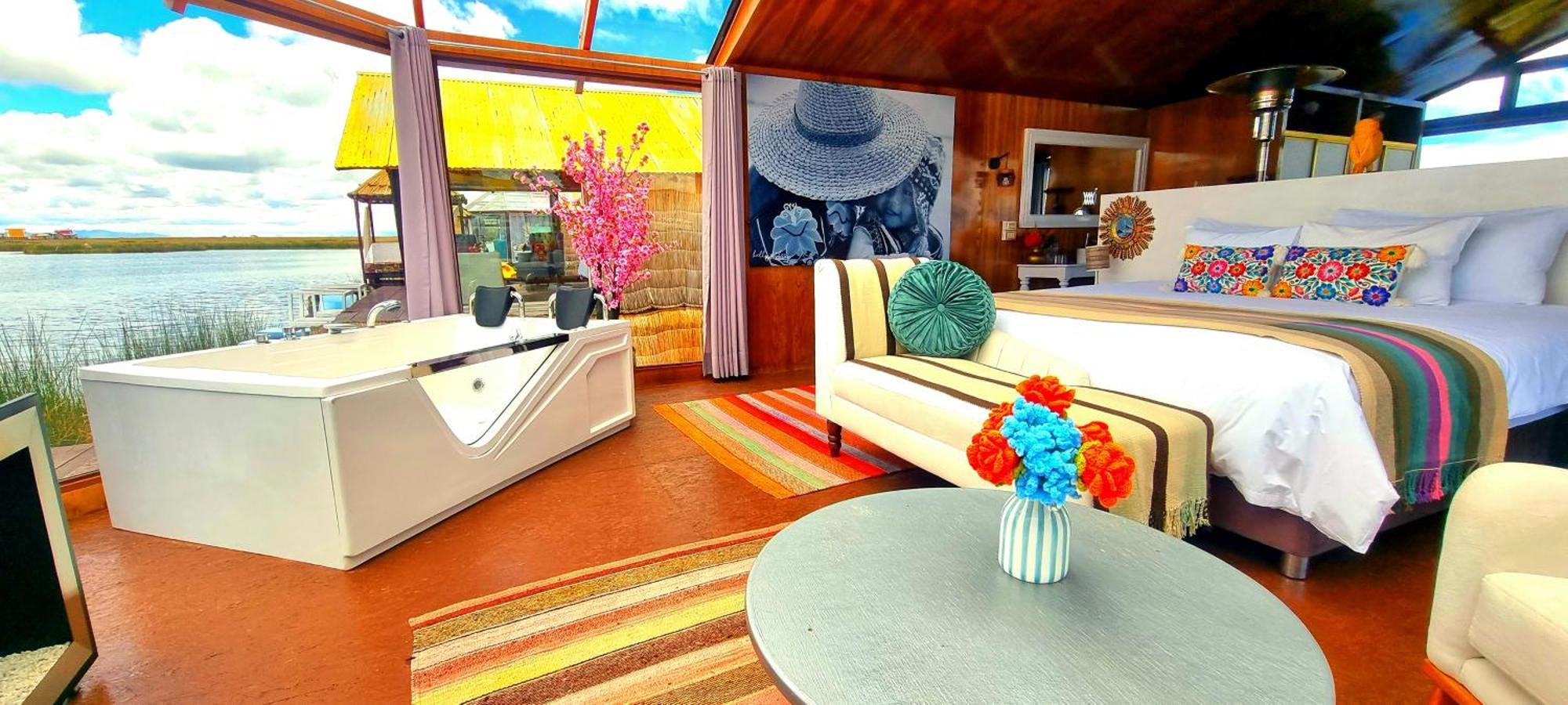 Uros Kay Pacha Lodge Puno Quarto foto
